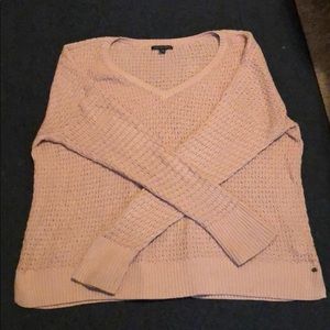 Rose gold knitted sweater from American eagle